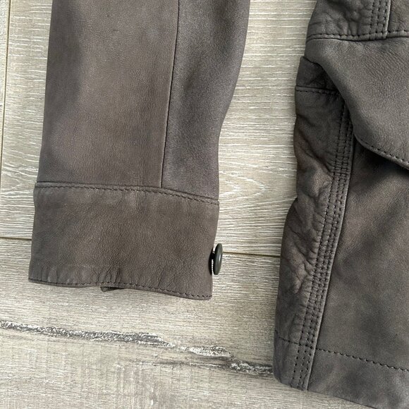 All Saints Courte Mens Nubuck Field Jacket, Like New, Size M - Picture 3 of 14